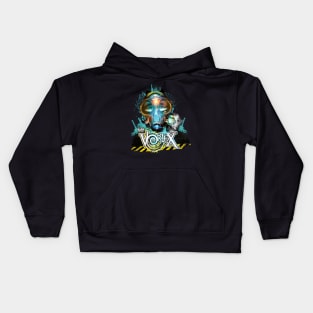 Vortex July Gas Mask Design Kids Hoodie